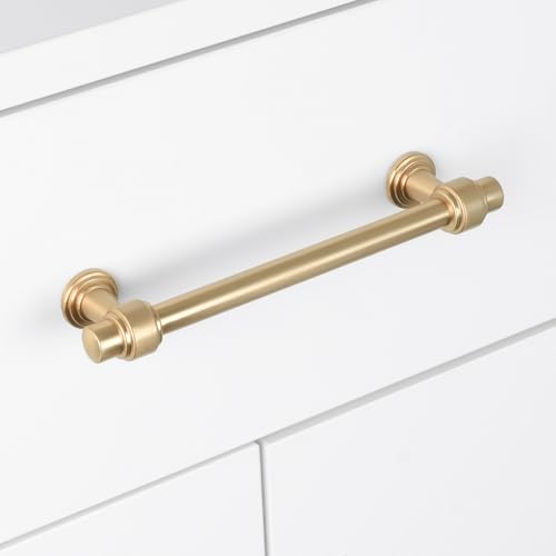 10 Pack 3 Inch(76mm) Cabinet Pulls Champagne Bronze Kitchen Cabinet Handles Zinc Alloy Drawer Pulls Solid Cabinet Hardware - color: Champagne Bronze, size: 3" Hole Center(76mm)