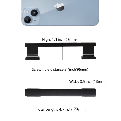 COTYKILEY 10 Pack 3.75 Inch(96mm) Matte Black Cabinet Handles Black Kitchen Cabinet Pulls Cabinet Door Handles Kitchen Cabinet Hardware - color: Matte Black, size: 3.75" Hole Center（96MM）