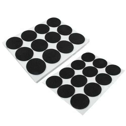 Bivethoi Self-Stick Round Felt Furniture Pads, 1.5"/38mm, Black, 60pcs - size: 1.5" Round 60pcs