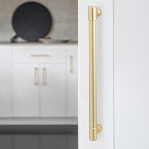 10 Pack 7-1/2 Inch(192mm) Kitchen Cabinet Handles Brushed Gold Cabinet Pulls Alloy Drawer Pulls Solid Cabinet Hardware - color: Brushed Gold, size: 7-1/2'' Hole Center(192mm)