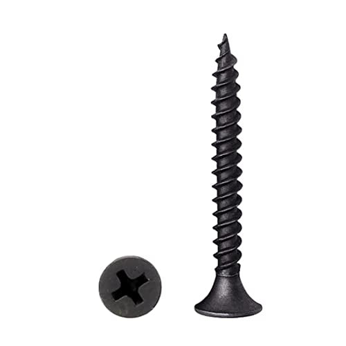#6 x 2 Flat Head Self-Tapping Wood Screws for Heavy-Duty Framing (100PCS) - size: #6 x 2'' (100Pcs)