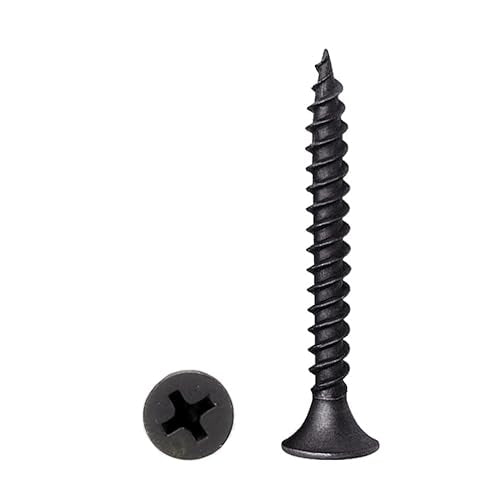 #6 x 2 Flat Head Self-Tapping Wood Screws for Heavy-Duty Framing(200PCS) - size: #6 x 2'' (200Pcs)