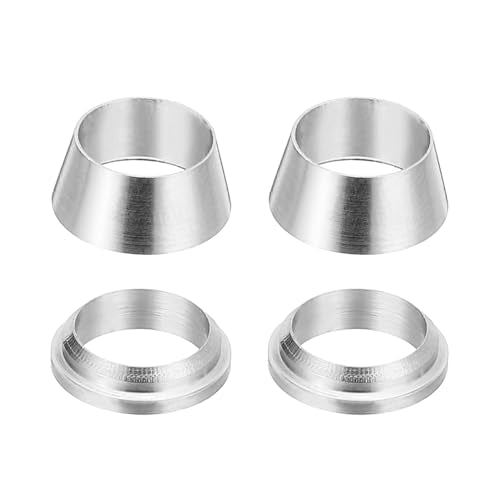 PATIKIL 8mm Tube OD 316 Stainless Steel Compression Tube Fitting Sleeve, 2 Pack Double Ferrule Ring Tubing Fitting Assortment Kit, Silver - size: 8mm