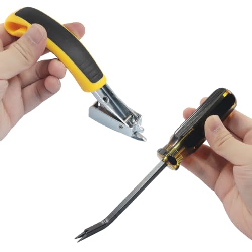 2 Pack Staple Remover, Black or Yellow Handle - color: Black, Yellow