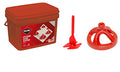 Cyclone Kit: Tile Tools & Tile Leveling System with 300 Tile Leveling Clips 1/8 and 100 Reusable Caps, Packaged in Practical Bucket for Easy Laying and Improved Finishing