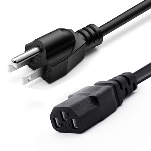Universal 3 Prong AC Power Cord Replacement for Horizon Fitness Treadmills Ellipticals, Superfit, BowFlex, Sole,Goplus 2 in 1 Folding Treadmill Charger Cable 6FT - size: 6.6FT