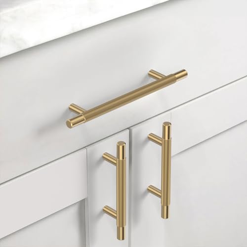 Asidrama 10 Pack 5 Inch(128mm) Champagne Bronze Knurled Kitchen Cabinet Handles, Cabinet Pulls Kitchen Cabinet Hardware for Cupboard Drawer Pulls - color: Champagne Bronze, size: 5" Hole Center