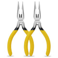 BOOSDEN 5" Small Needle Nose Pliers, Jewelry Pliers Set with Side Cutter - size: 5''-2 pack