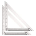 HARFINGTON 2Pcs Rafter Square 8" Imperial Aluminum Alloy Carpenter Measuring Layout Tool Metal Triangle Ruler Protractor for Woodworking and Carpentry - size: 8"