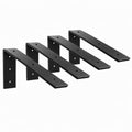 WINKER Countertop Support Bracket 4 Pack Heavy Duty 3/8" Thick Hidden L Shelf Bracket 14" x 6" x 2.5" Metal Corbels for Quartz/Granite/Wood/Concrete/Laminate Countertops, Black - size: 14″x6″x2.5″-3/8" thick, style: Black-4Pack