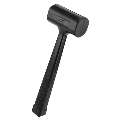 5 Pieces Deadblow Hammer Set, 0.5LB, 1LB, 1.5Lbs, 2LB, 3Lbs Rubber Mallet, Rubber Hammer with Checkered Grip, Spark and Rebound Resistant Hammers
