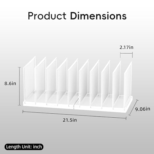 9-Section Desk File Organizer, Vertical File Holder, Mesh Desktop File Folder Metal File Organizer Stand for Office Home Classroom, White - color: White, size: 1 Pack 9-Section