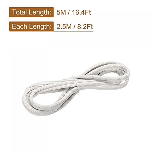 uxcell Screen Spline, 5M/16.4Ft Silicone Sealing Strip 6mm OD White - size: 6mm x 5M