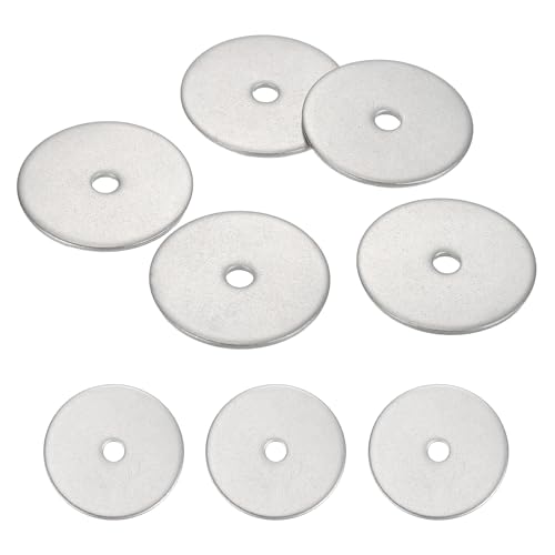 MECCANIXITY 5 Pcs M4 Stainless Steel Flat Washers Round Assortment Parts Spacers Assorted for Screws, Bolts, Plumbing, Automotive, Electrical 4.4mm ID 30mm OD 1.5mm Thick - size: M4, 4.4mm ID 30mm OD 1.5mm Thick