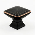 9BUILD 10 Pack Oil Rubbed Bronze Cabinet Knobs,Solid Square Drawer Pulls - color: Oil Rubbed Bronze, size: 1.2"/30MM