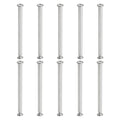 PATIKIL Hex Chicago Screws, 10 Set Binding Screw Posts M6 x 100 mm Connecting Hex Drive Socket Cap Bolt Nuts for Scrapbook Leather Belt Album Photo Furniture Repair, Silver - size: M6 x 100