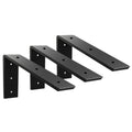 WINKER Countertop Support Bracket 3 Pack Heavy Duty 3/8" Thick Hidden L Shelf Bracket 10" x 6" x 2.5" Metal Corbels for Quartz/Granite/Wood/Concrete/Laminate Countertops, Black - size: 10″x6″x2.5″-3/8" thick, style: Black-3Pack