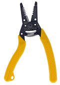 IDEAL Electrical 45-415 Premium Reflex T-5 Stripper - 10-20 AWG, Wire Stripper, Plier Nose, Slide Lock, Textured Grips,Yellow - size: 10-18 AWG Solid