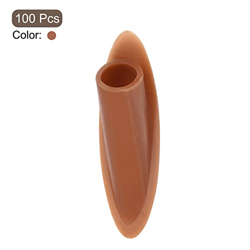 MECCANIXITY 9mm Plastic Pocket Hole Plugs,Wood Plugs for Pocket Hole Jig Working Tool Accessories,Brown Pack of 100 - color: Brown
