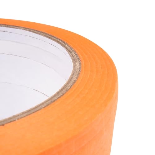 5 Rolls Pinstripe Tape - Masking Tape 1/16", 1/8", 1/4", 1/2", 3/4" - Thin Painters Masking Automotive Tape for DIY, Car, Auto, Paint, Art, Tumblers (Orange) - color: Orange