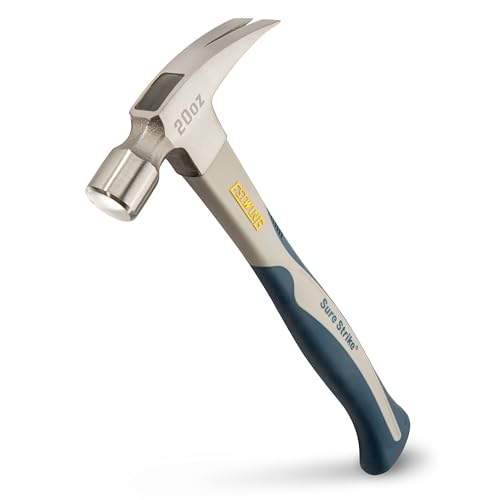 ESTWING Sure Strike Hammer, 20 oz, Carbon Fiber Handle, SSCF20S - size: 20 oz, style: Rip Claw