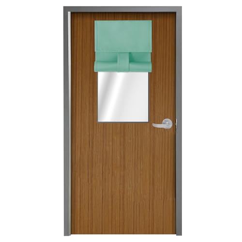 WdFour Classroom Lockdown Blackout Curtain 8W x 36L Aqua, 1 Panel - color: Aqua, size: 8"W x 36"L (Pack of 1)