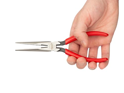 TEKTON 7 Inch Serrated Jaw Long Nose Pliers | PGF10007 - color: Serrated Jaw, size: 7 Inch Straight