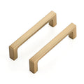 Ravinte Champagne Bronze Kitchen Square Cabinet Handles 3-1/2 Inch 10 Pack - size: 3-1/2 Inch Hole