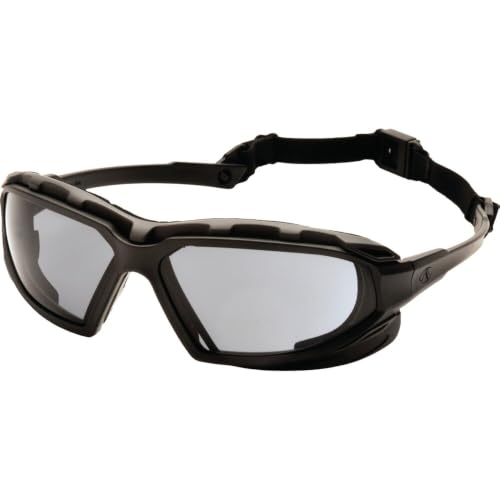 Pyramex Safety Highlander XP Eyewear, Frame/Indoor-Outdoor Mirror Anti-Fog Lens - color: Black-gray Frame/Gray Anti-fog Lens