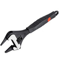 MAXPOWER 8-inch Slim Jaw Adjustable Wrench, Wide Jaw Opening Adjustable Wrench, Dual Scale with Metric and SAE Plumbing Wrenches, Soft Grip Handle - size: 8"