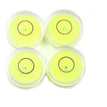 Driak 4 Pieces 15x8mm/0.6"x0.31" Plastic Vial Acrylic Housing Round Green Colour Mini Spirit Level Bubble Mini Bullseye Level Mini Tripod Level Tool Can Use for All Kinds of Miniature Levels - color: Green