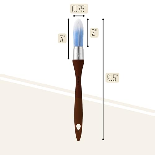 Bates- Trim Brush, 0.75 Inch, Edge Painting Tool, Trim Paint Brushes, Trimmer Edger, Trim Brush - color: Soft Mauve, size: 0.75 inch, 1 Pack