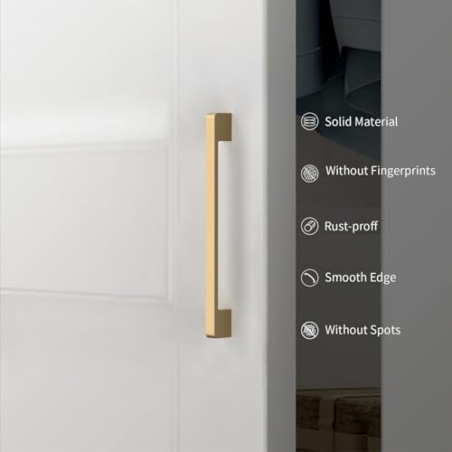 10 Pack 5 Inch Champagne Bronze Cabinet Pulls, Kitchen Hardware - color: Champagne Bronze, size: 5"/128MM Hole Center