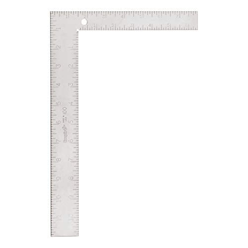 Empire Level 100IM Steel Carpenter Square with Inch and Metric Graduations, 8-Inch by 12-Inch