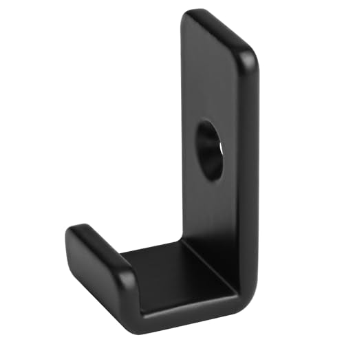 10 Pack Mini Black Steel Utility J Hook, Wall Mount Bracket, 5/8" Inside - size: 5/8"
