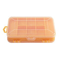 Screw Storage Box, Double Side 13-Grids Hardware Box Organizer,Portable Small Parts Screw Hardware Organizer, Multifunctional Storage Tool Case for Screws Nuts Nails Bolts(Yellow)