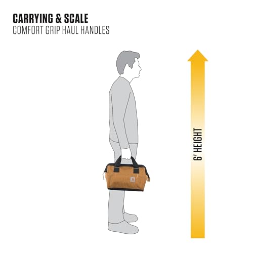 Carhartt Utility Small Tool Bag Carhartt Brown - size: 13-Inch 15 Pocket