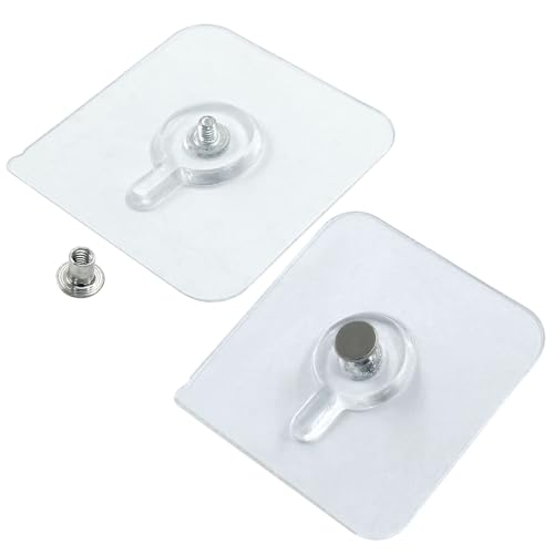 10 Pcs Nailless Wall Hanger, 60x60mm Adhesive Picture Hook