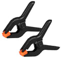 2 Pack Spring Clamps, 8.5inch Plastic Clips, Small Backdrop Clips, Clamps Heavy Duty, Spring Clips for Crafts, Backdrop Stand, Woodworking, Photography Studios (Black) - size: 2 Pack,8.5inch