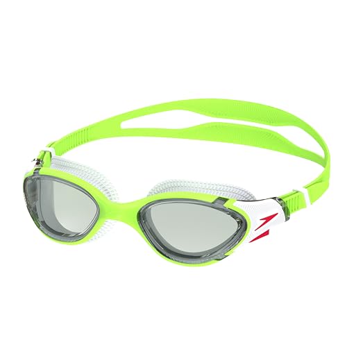 Speedo Unisex-Adult Swim Goggle Biofuse 2.0 - color: Green Fizz/Steel
