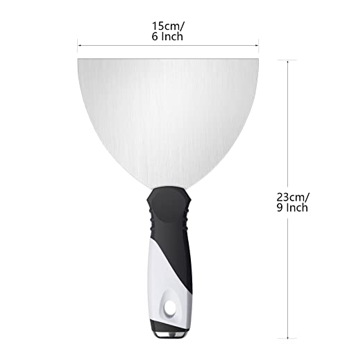 Mister Rui 3Pack 3" 5" 6" Stainless Putty Knife & Paint Scraper, Hammer End - color: 3"5"6" Putty Knife
