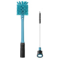 MOSOLAN 2-in-1 Bottle Brush and Straw Cleaner Brush, Smokey Blue, 1 Pack - color: Smokey Blue, size: 1 Count (Pack of 1)