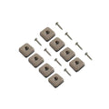 Shepherd Hardware 9240 1-Inch Square Adhesive, Slide Glide Furniture Sliders, 8-Pack, Tan