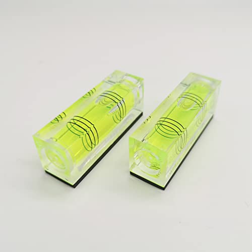GEONASSUR 52mm Magnetic Mini Bubble Levels, 2 Pack
