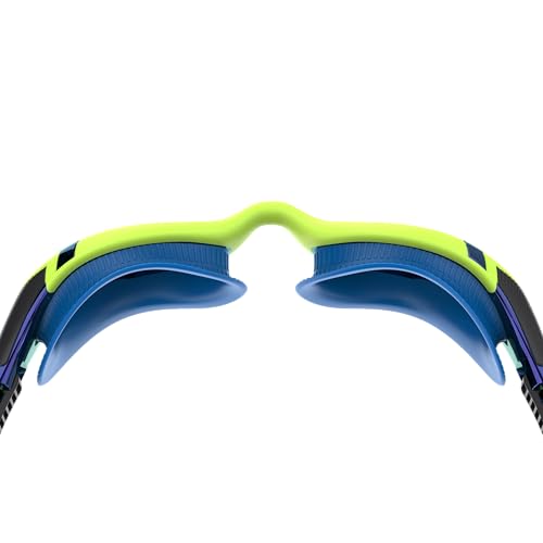 Speedo Unisex-Adult Swim Goggle Biofuse 2.0 - color: Electric Lime/Cobalt/Iris Mirrored
