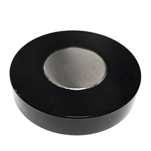Fotoconic Professional Magnetic Circular Bubble Level, High Precision Spirit Level with Graduated Scale (Black)