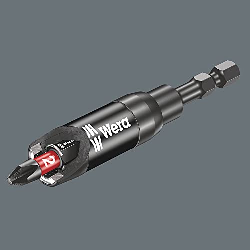 Wera 05073990001 1/4" Hex Drive Impaktor Bit Holder with Ringmagnet, Carded