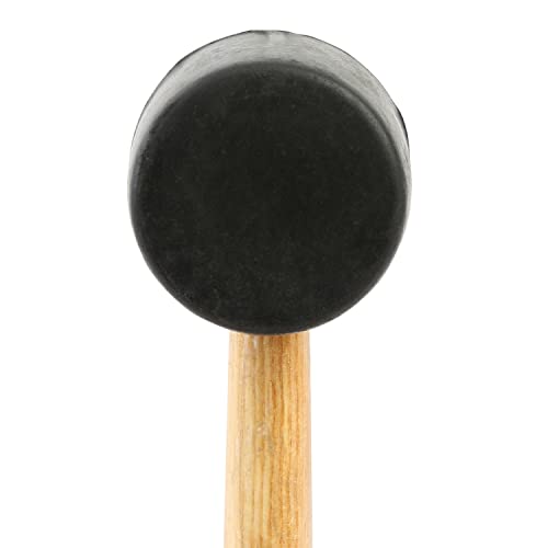 GreatNeck 8 Oz. Rubber Mallet with Hardwood Handle Won't Mar or Scratch - size: 8 oz