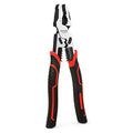 HAUTMEC 9" Linesman Pliers,High Leverage Combination Pliers 4 in 1 Multifunctional Heavy Duty Lineman Tools HT0273-PL - color: 9" Linesman Pliers