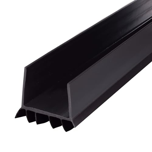 M-D Building Cinch® U-Shape Slide-On Under Door Seal, Black, 36in - color: Black, size: 36 Inch